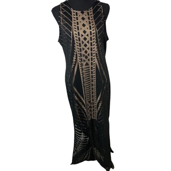 #156 LOVE, FIRE Overlay Maxi dress - Picture 1 of 7